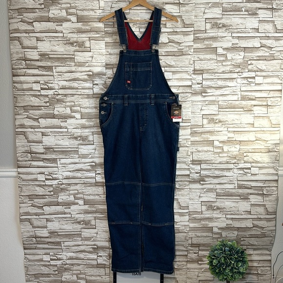 Dickies womens Warming Temp Iq Denim BibOverall - Picture 4 of 16